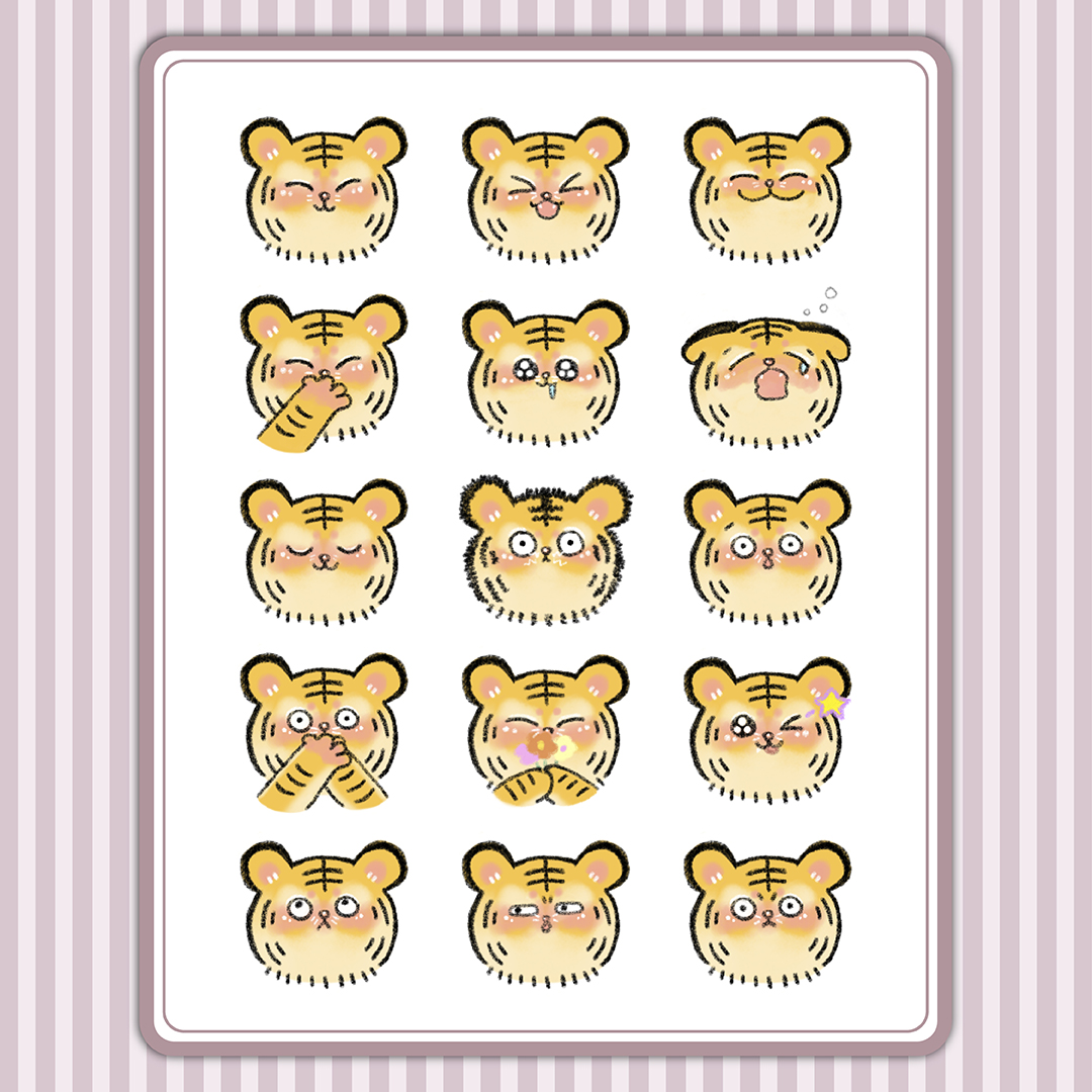 「ひびとらちゃんのにこにこ絵文字」はたのまこと　2025