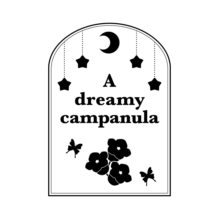 「A dreamy campanula」さま　ウォーターマーク ロゴデザイン　2025